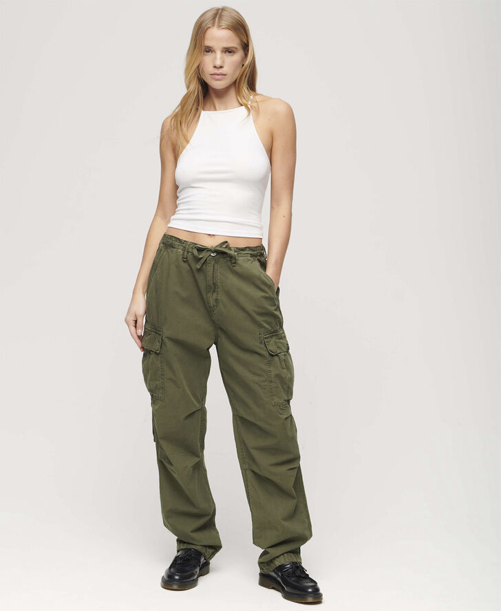 Superdry LOW RISE PARA CARGO Olive night green