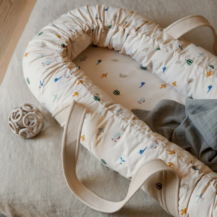 LIEWOOD - Gro Babynest / -trage, Fleece, sandy
