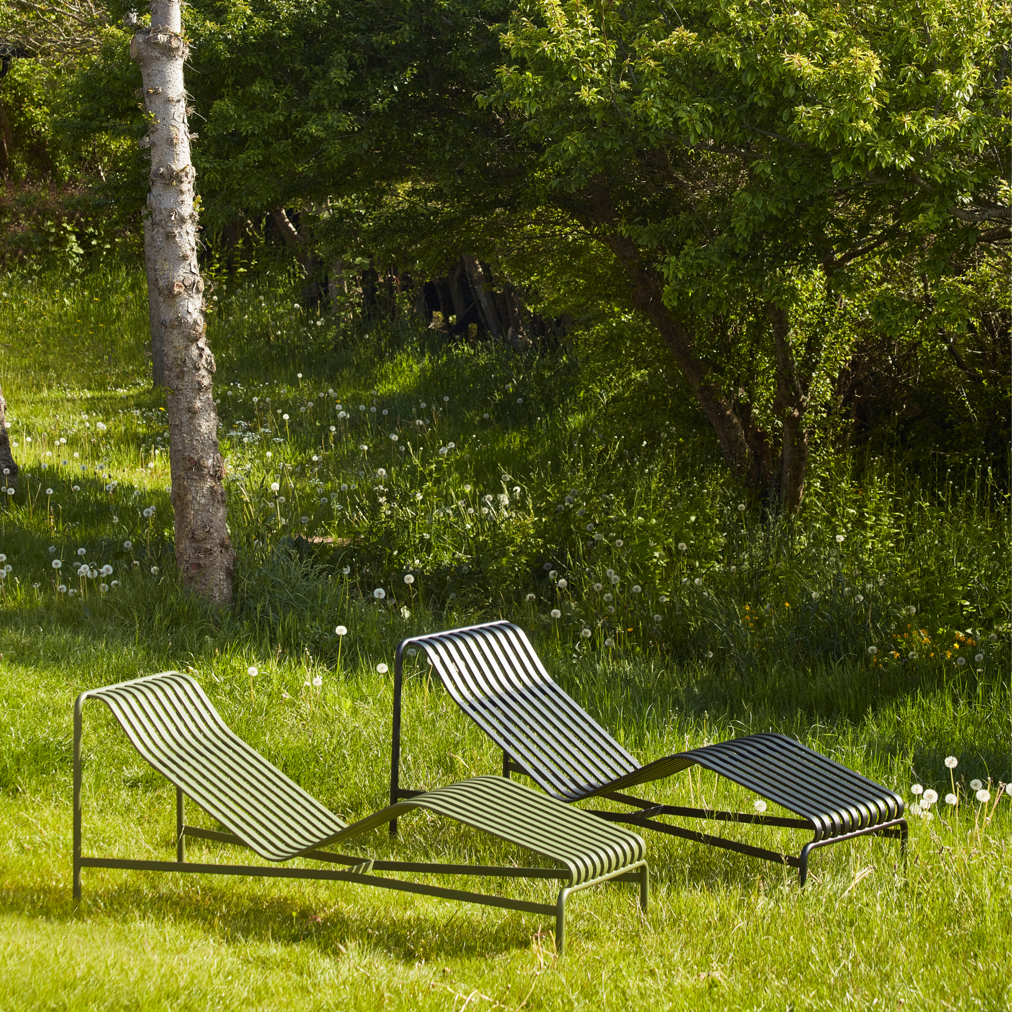 Ligbed Palissade Chaise Longue anthracite