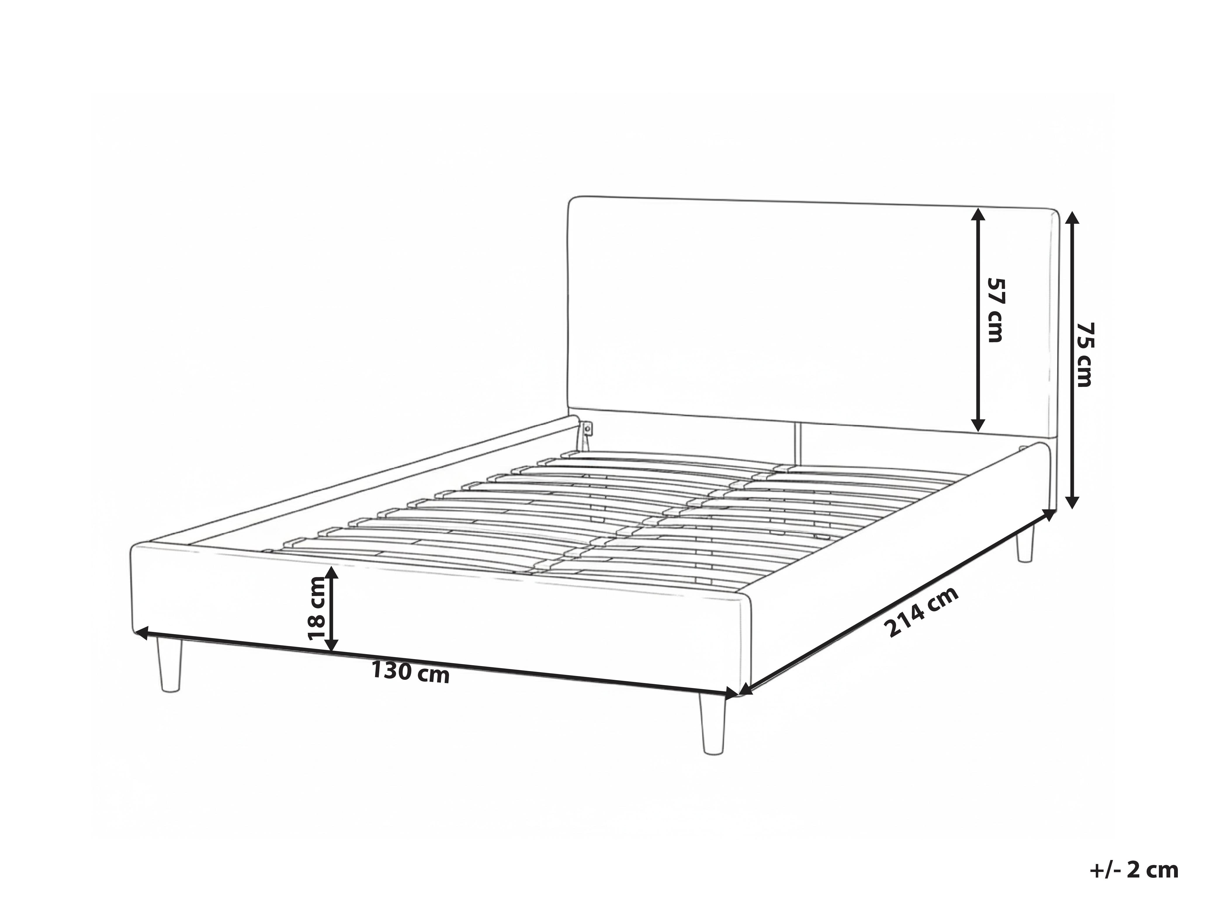 Bedframe hoes FITOU 120 x 200 cm Beige