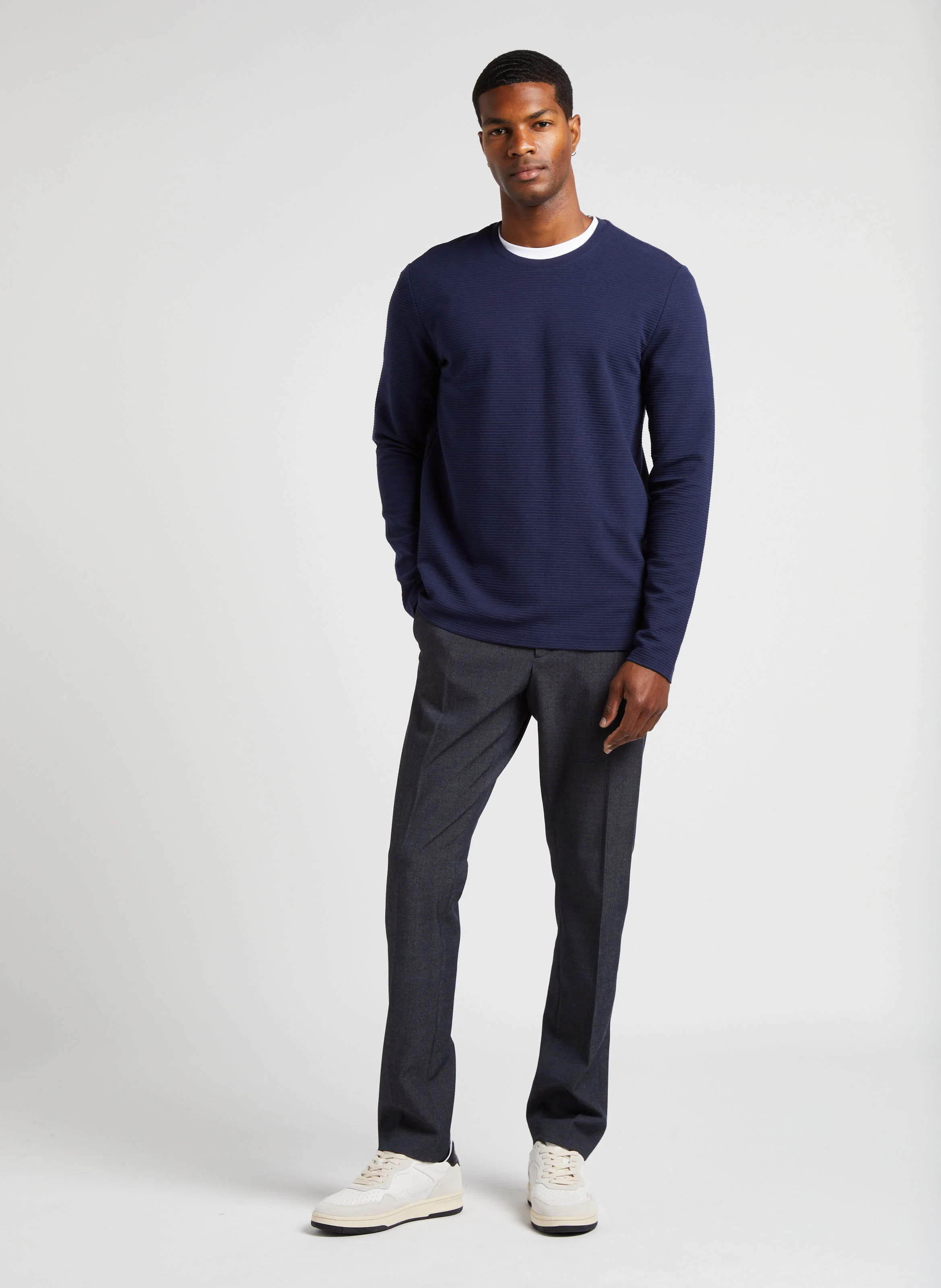 Pantalon de bureau slim | Bleu