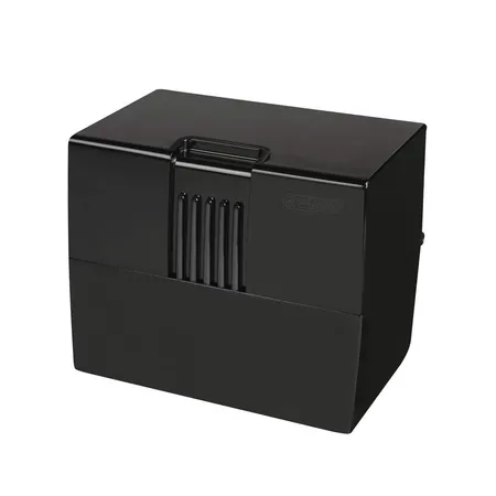 Herlitz Karteikasten mit 100 Karteikarten / Lernbox / DIN A8 / Farbe: schwarz