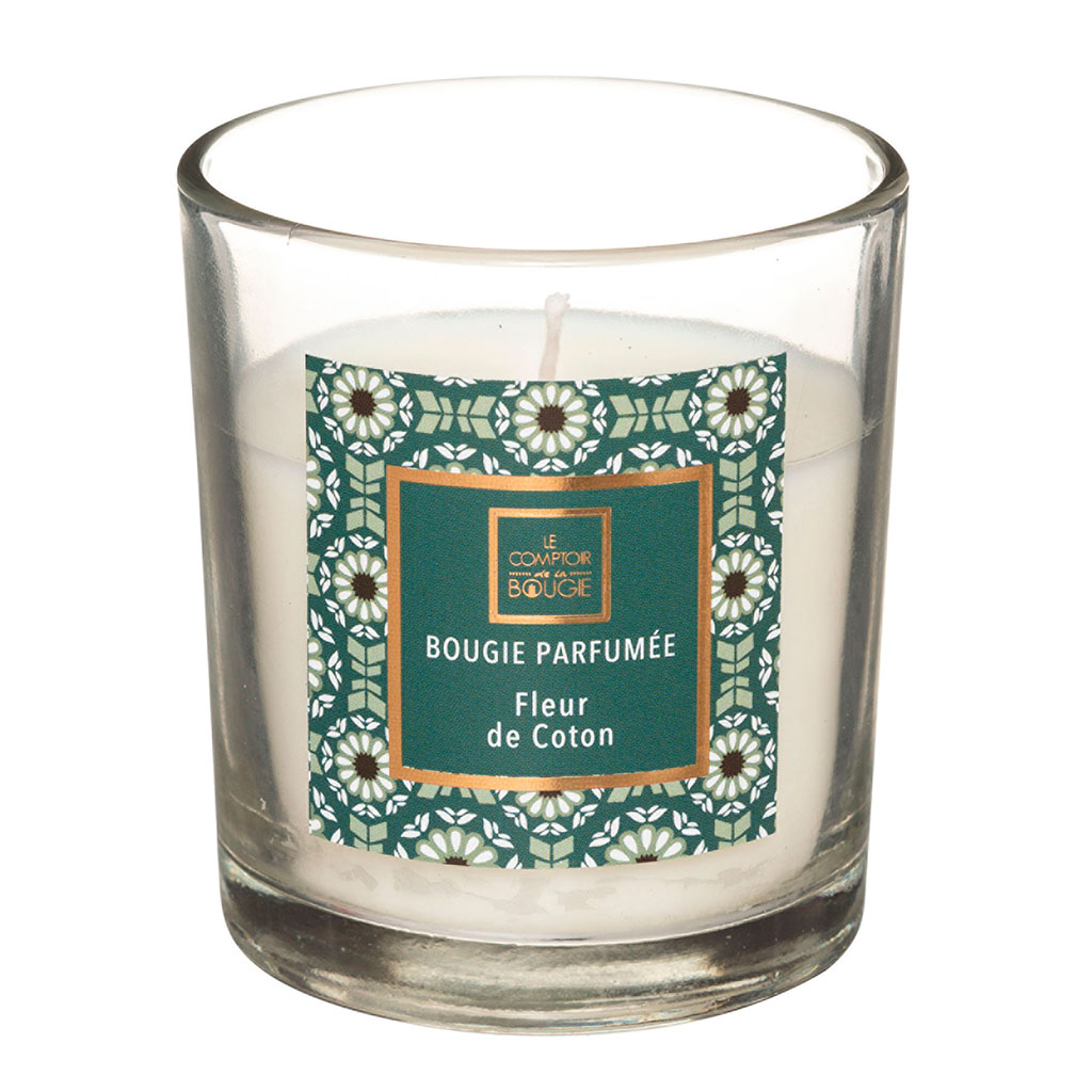 Bougie parfumée fleur de coton 110g