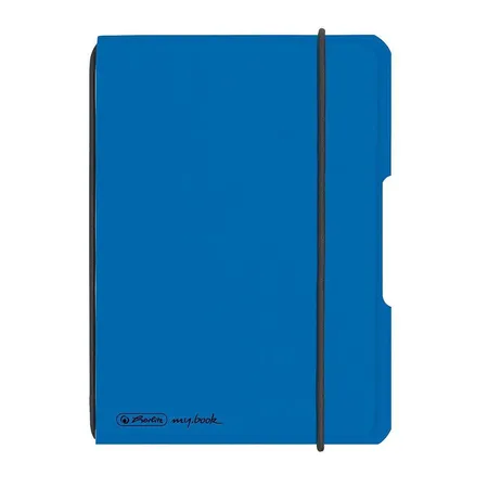 Herlitz Notizheft DIN A6, flexibel, 40 Blatt kariert, blau