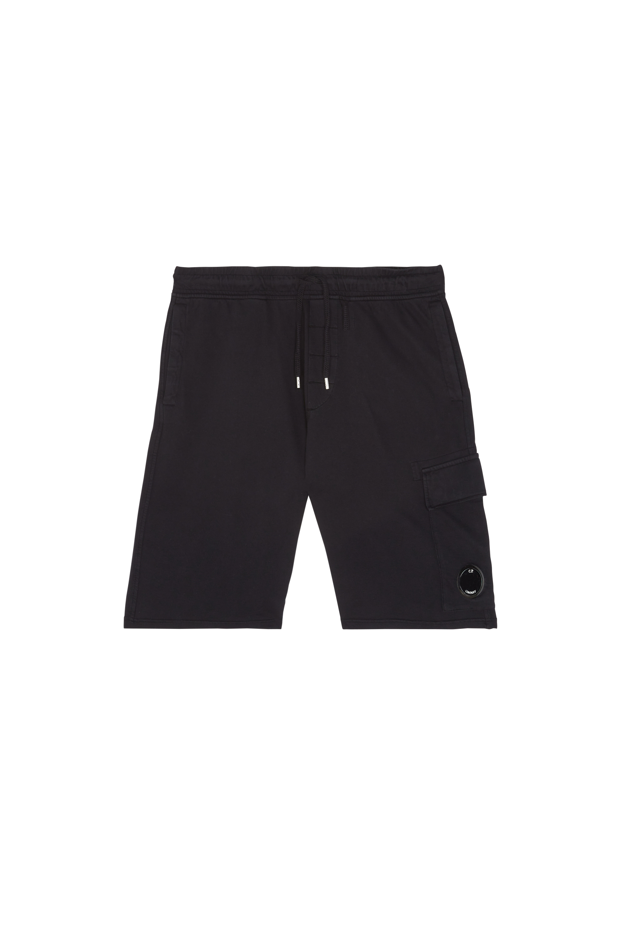 C.P. COMPANY Short LIGHT FLEECE UTILITY SHORTS Noir