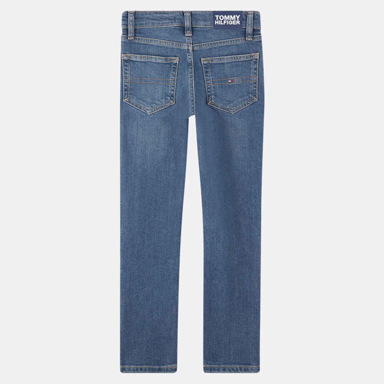 Tommy Hilfiger Jean Slim en Coton stretch Scanton légèrement délavé bleu