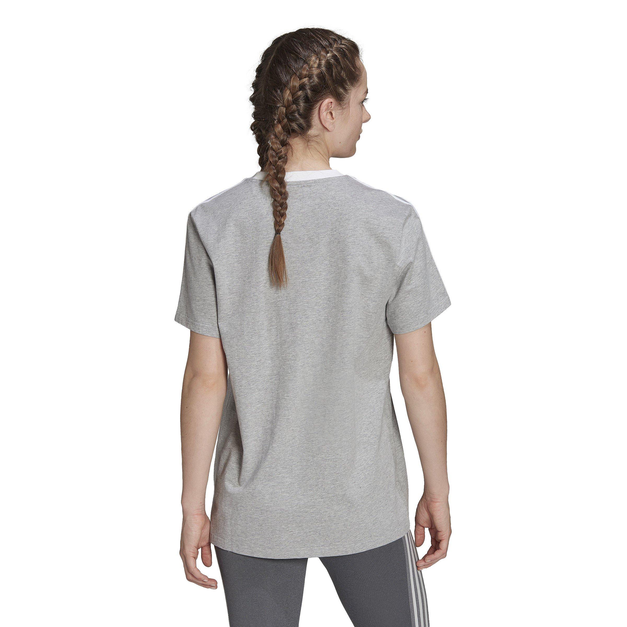 adidas Essentials 3 Stripe T-Shirt Womens