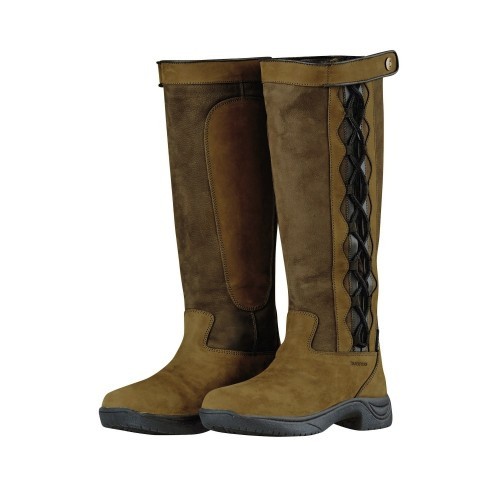 Botas de couro unissex Pinnacle II para adultos, cor chocolate.