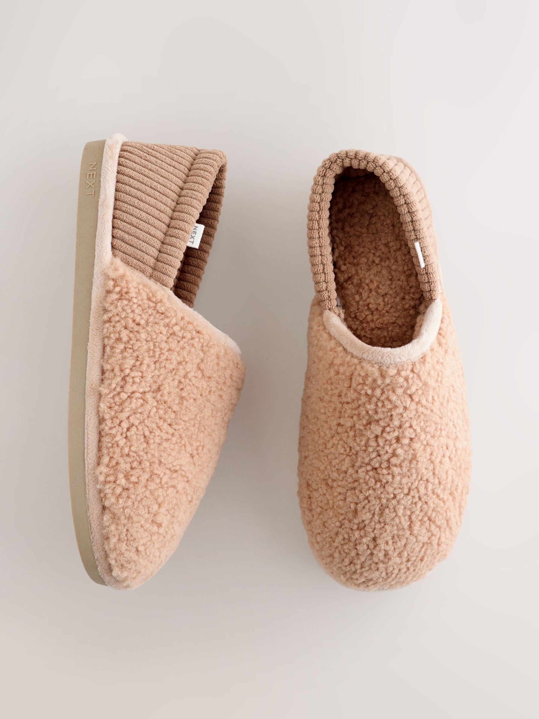 Neutraal - Borg Lined Shoot Slippers
