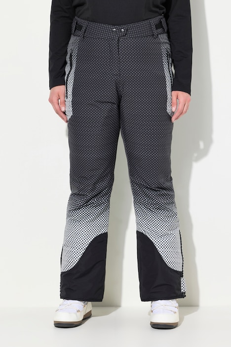 Skihose, wasserdicht, Punkte, Klettriegel, Schneefang