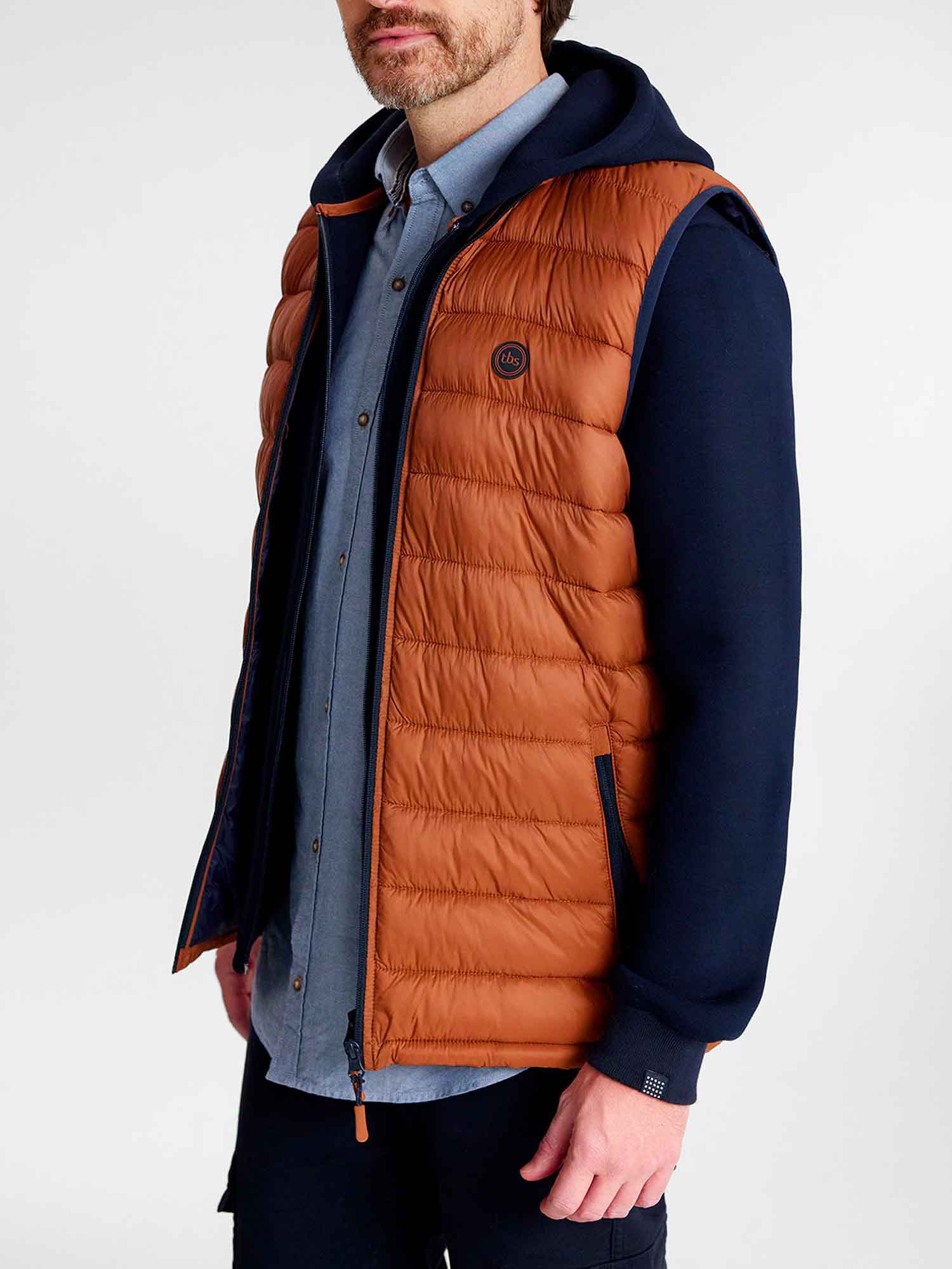 Doudoune Sans Manches Homme Eco Conçue Marron