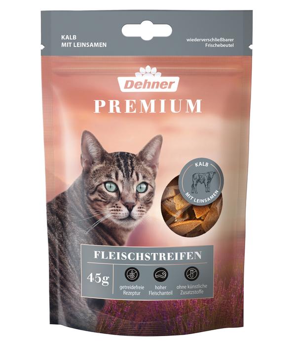 Dehner Premium Katzensnack Fleischstreifen,