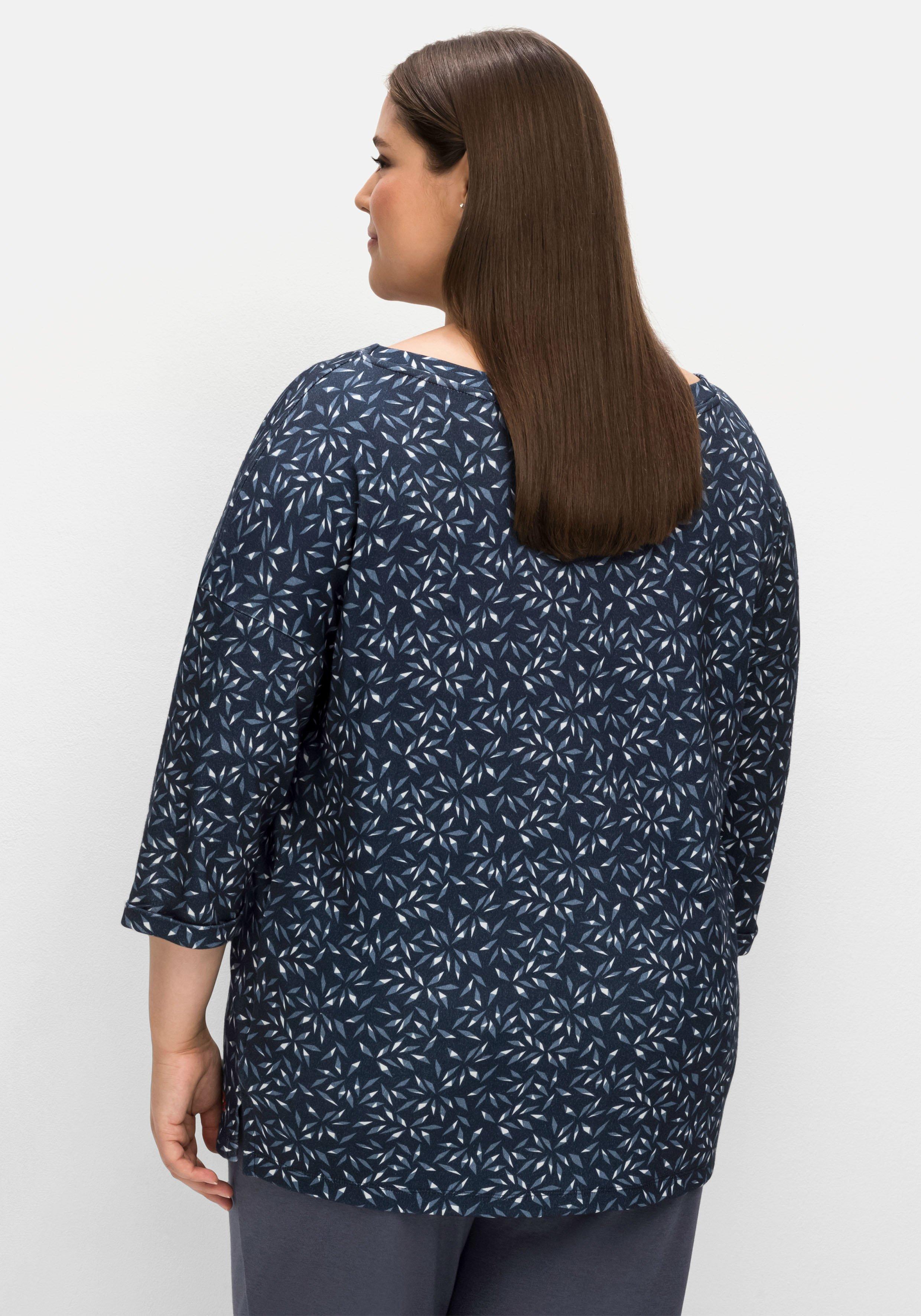 Relax-Shirt mit Alloverdruck, aus Interlock