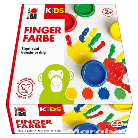 Marabu Fingerfarbe Kids 4 x 100 ml