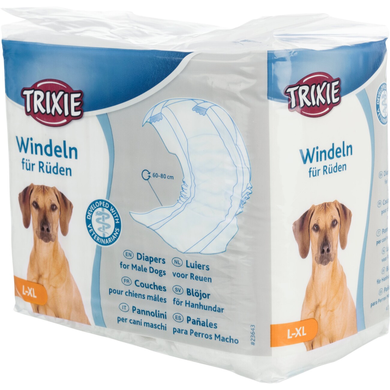 Trixie Windeln für Rüden, L–XL: 60–80 cm, 12 St.