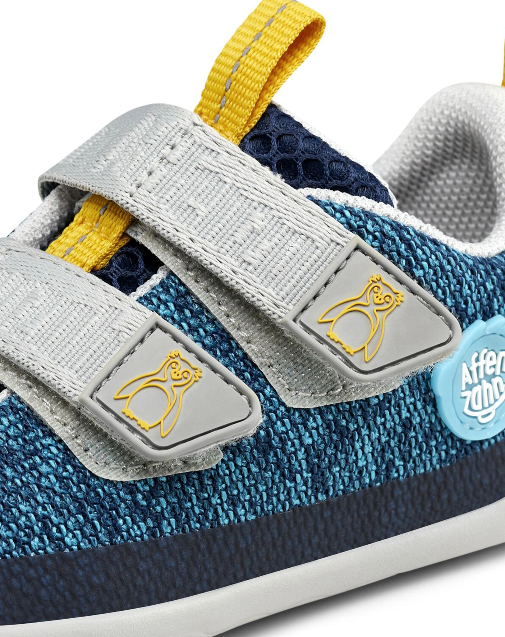 Strick-Halbschuhe HAPPY PENGUIN in blau