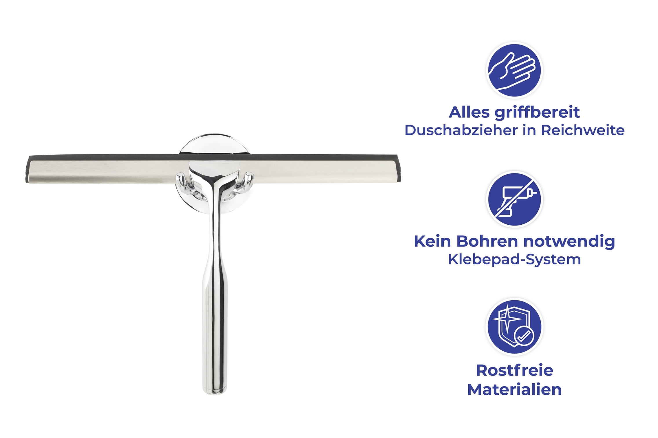 Wenko Terni turbo-loc douchewisser plus chroom