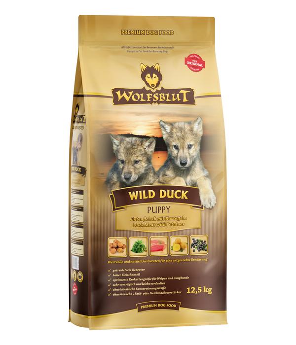 WOLFSBLUT Trockenfutter für Hunde Wild Duck,