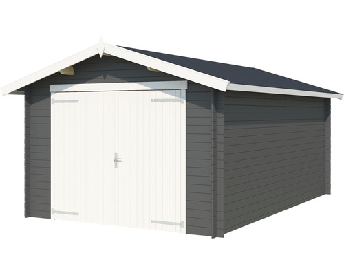 Enkele garage Mauritius 382 x 560 cm carbongrijs