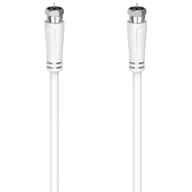 Hama satellitkabel (hvid/5 m)