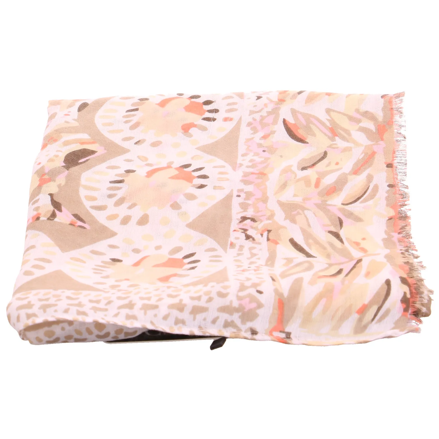 Schal Taupe Textil