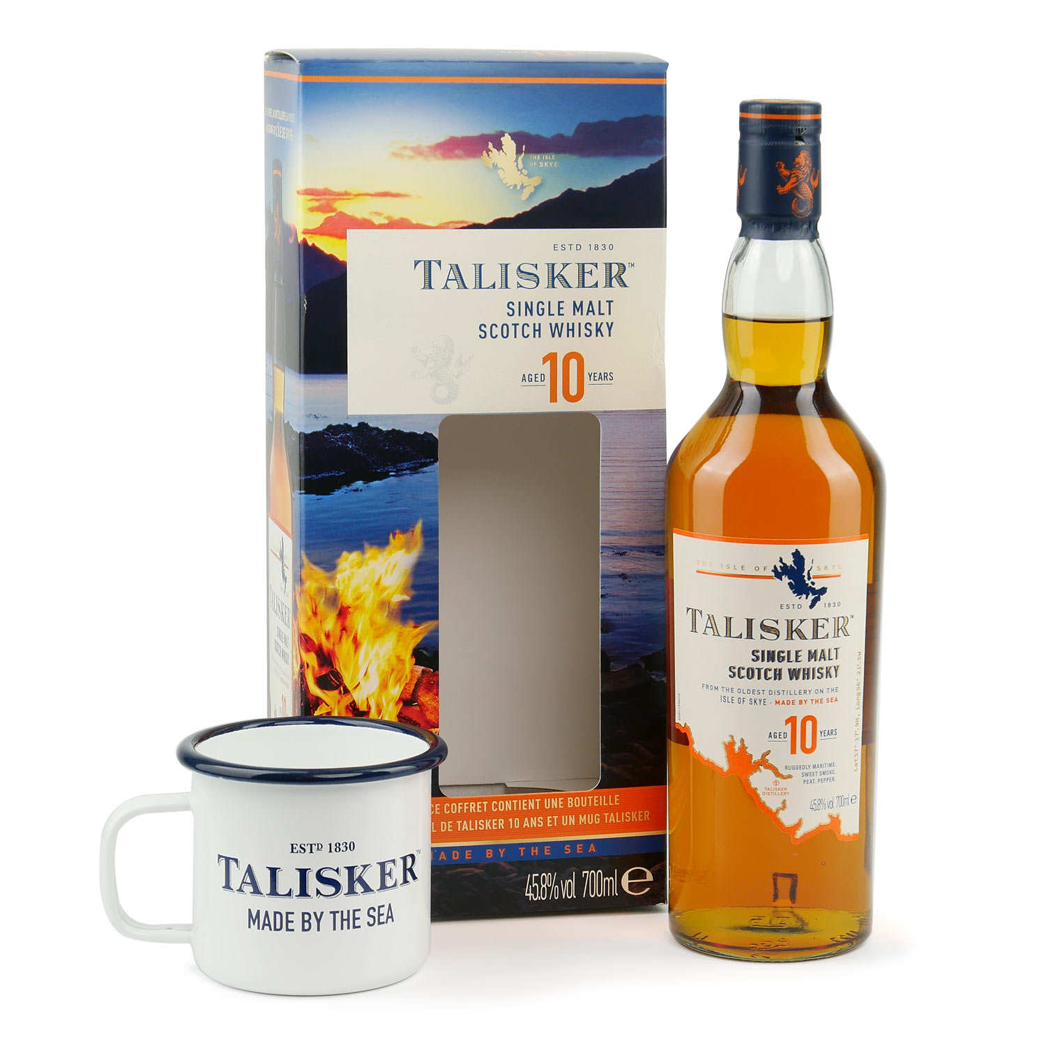 Coffret cadeau Whisky Talisker 10 ans  + 1 mug