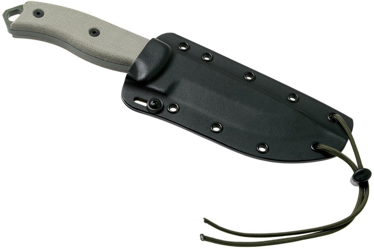 ESEE Model 5 Serrated OD-Green blade 5S-OD met kydex schede   riemclip