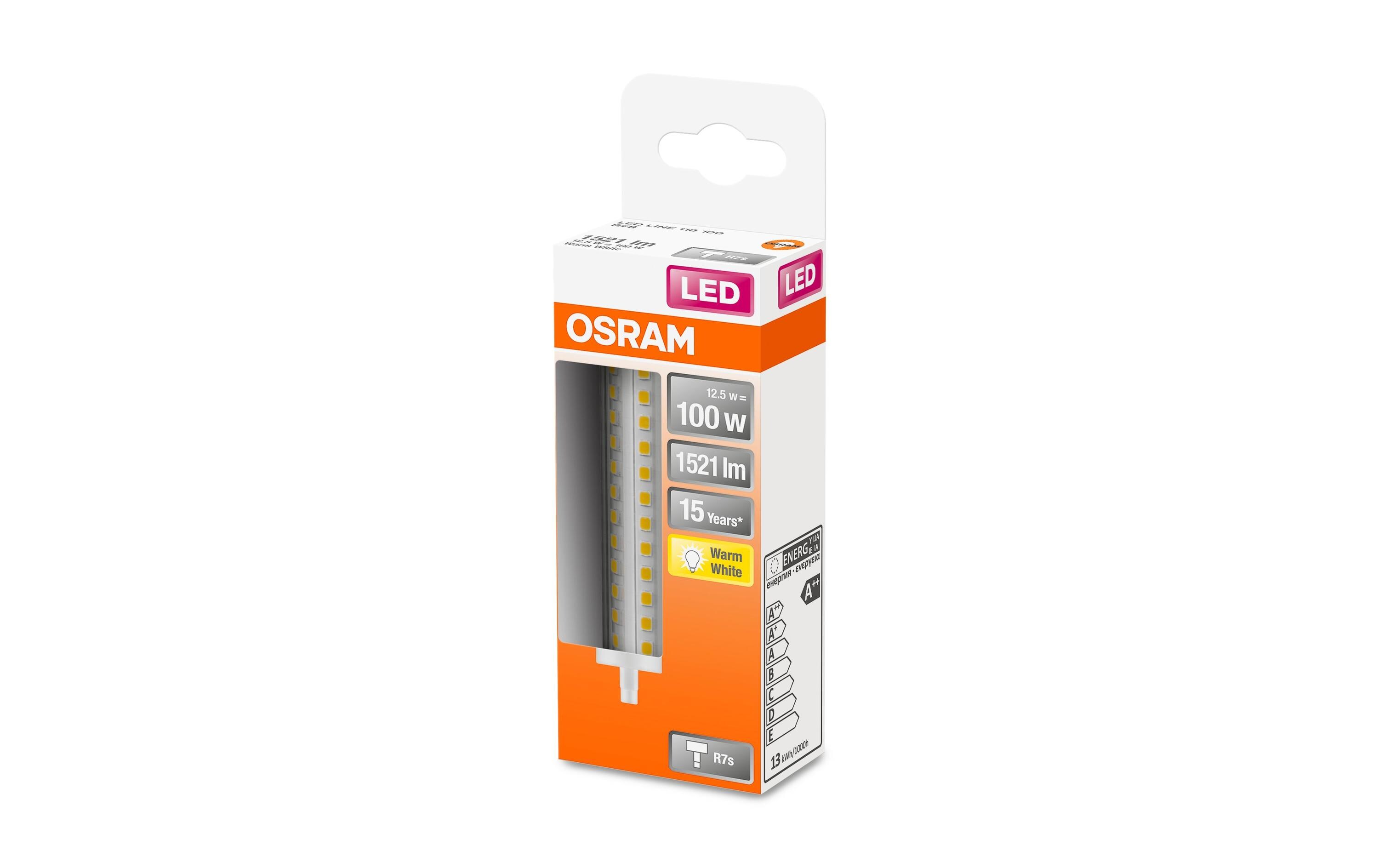 Lampe Star Line 118, 12.5W, R7 s WarmweissLED-Lampe mit R7 s-Retrofit-Sockel