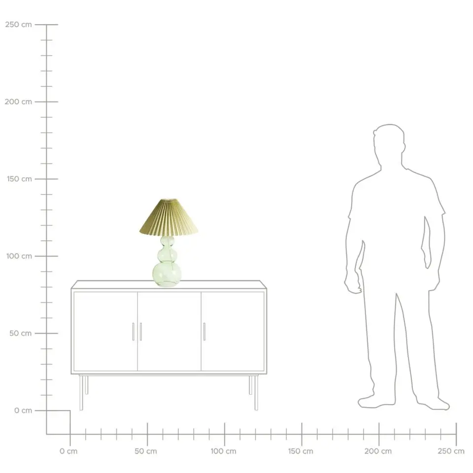 SENGWA - Tafellamp - Groen - Glas