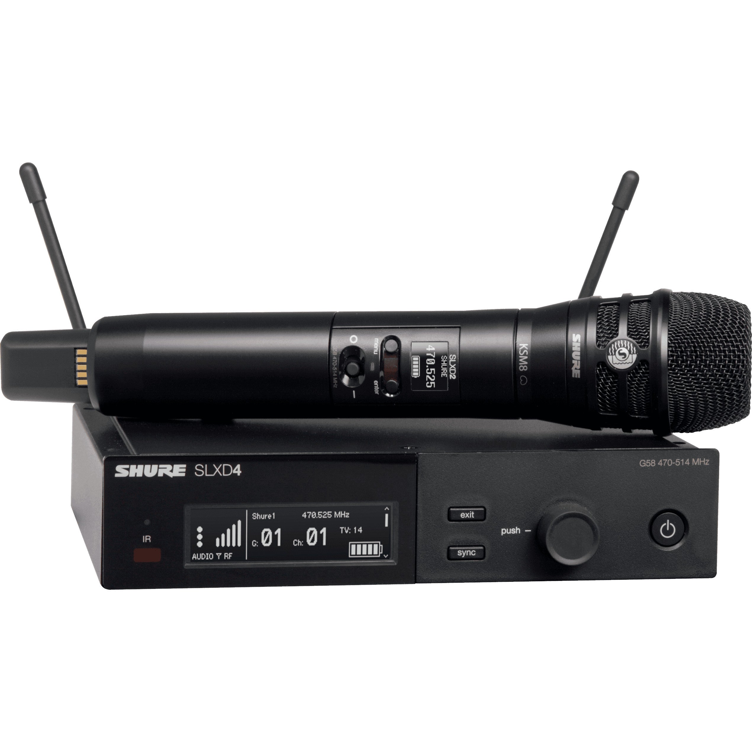 Shure SLXD24/K8B-H56 handheld draadloos (518 - 562 MHz)