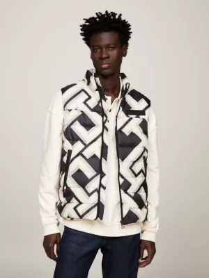 Colete acolchoado TH Warm Monogram New York