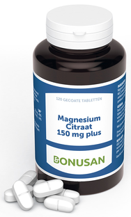 Bonusan Magnesiumcitraat 150mg Plus Tabletten 120TB