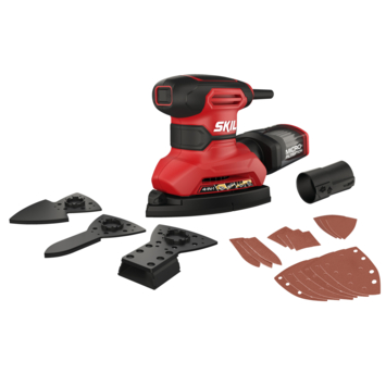 SKIL multischuurmachine 7261AA 160W - incl. 15 schuurbladen en 3 schuurhulpstukken