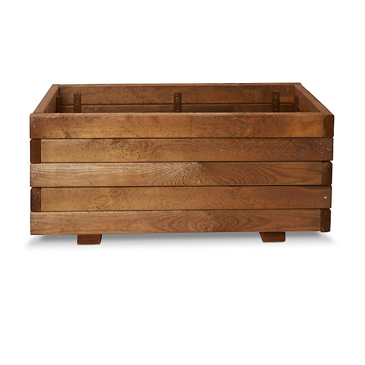 Jardinière bois Blooma Bopha marron 80 x 40 x h.35 cm