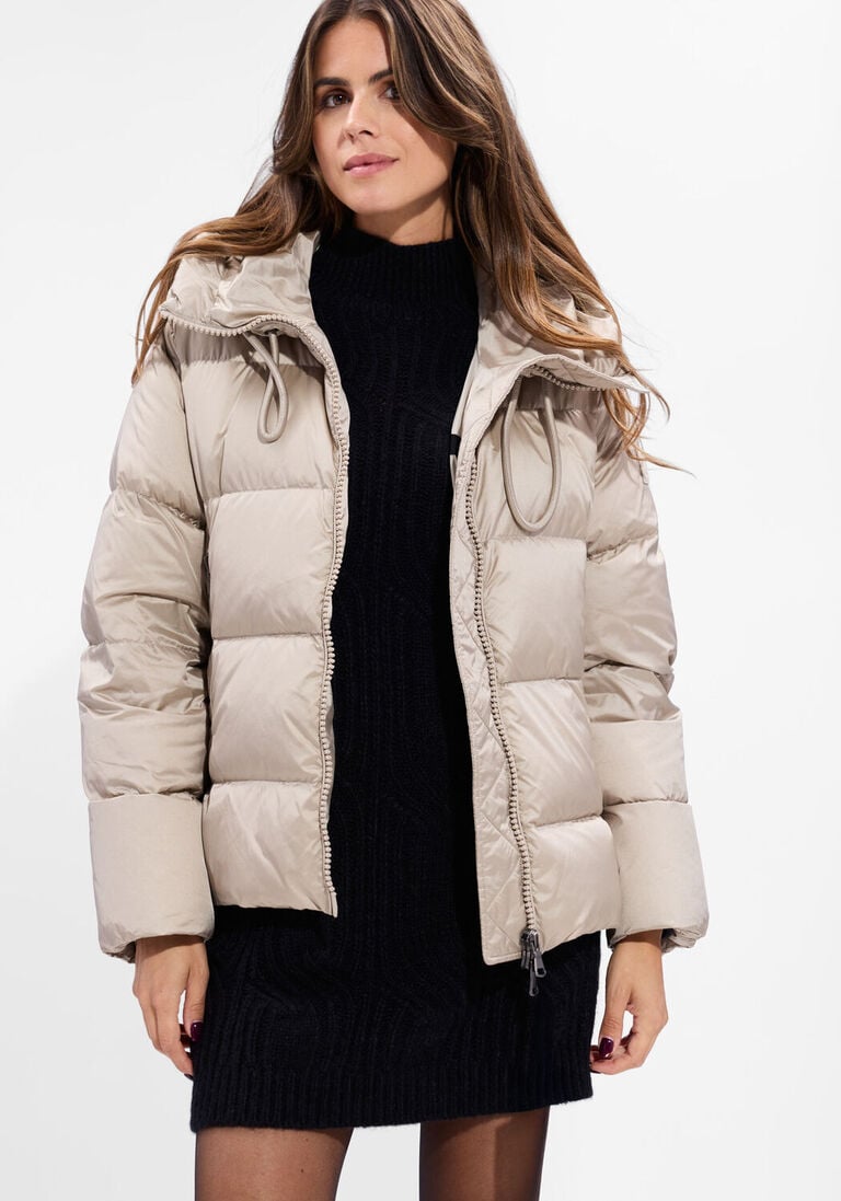 beige luisa cerano gewatteerde jas 428513/4144
