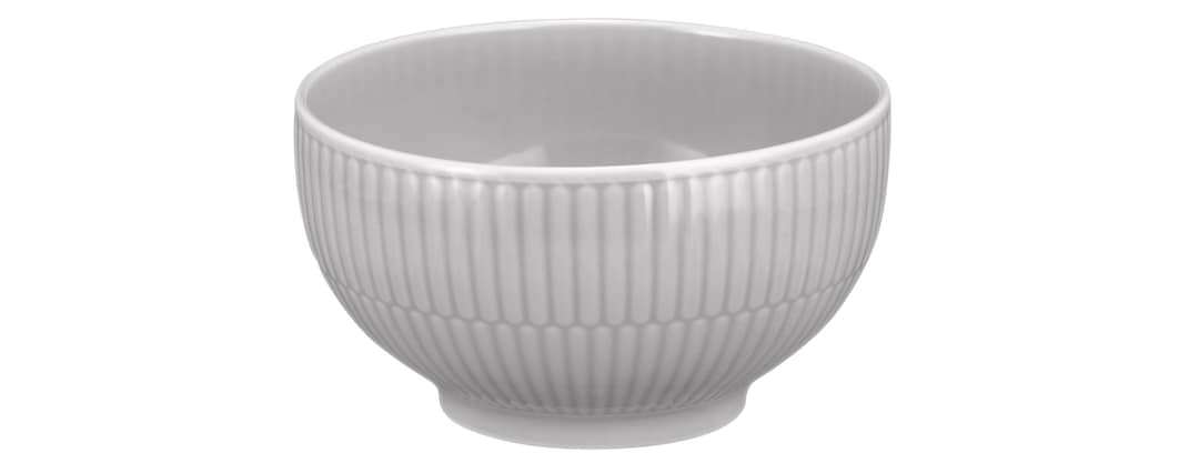 Seltmann Weiden Cafe au lait Schale AMINA 6er Set Porzellan silbergrau