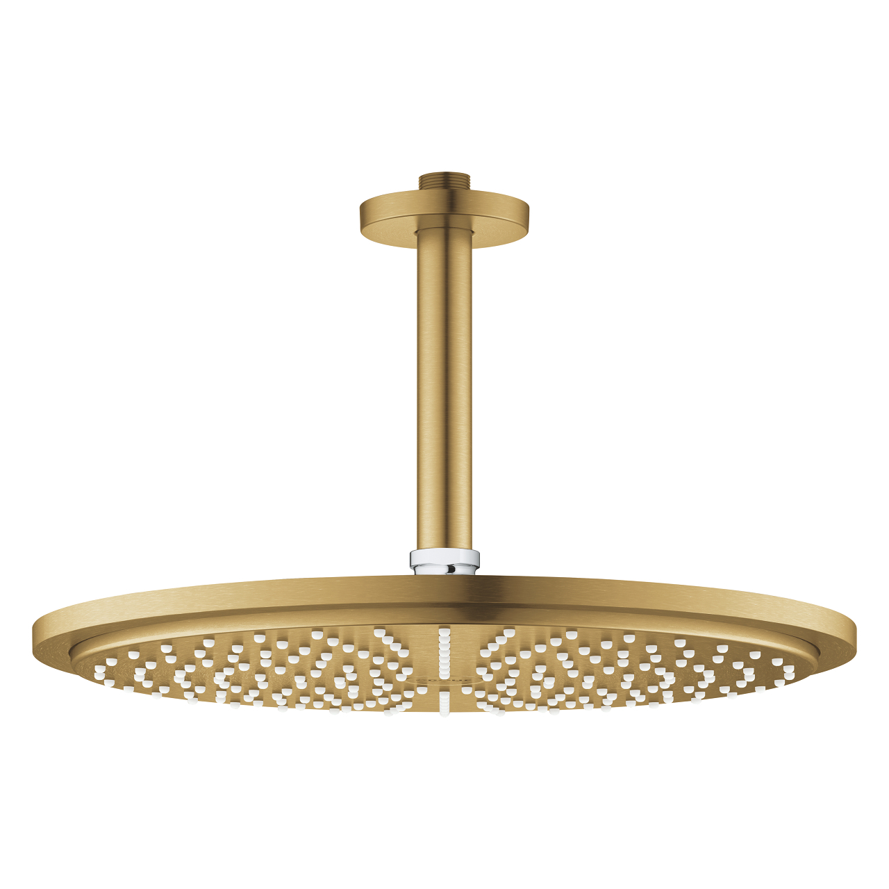 Grohe Rainshower hoofddouche met douchearm plafond brushed cool sunrise