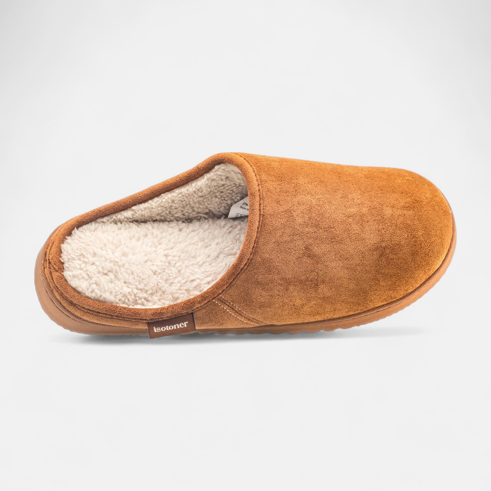 Pantoufles mules Homme cognac