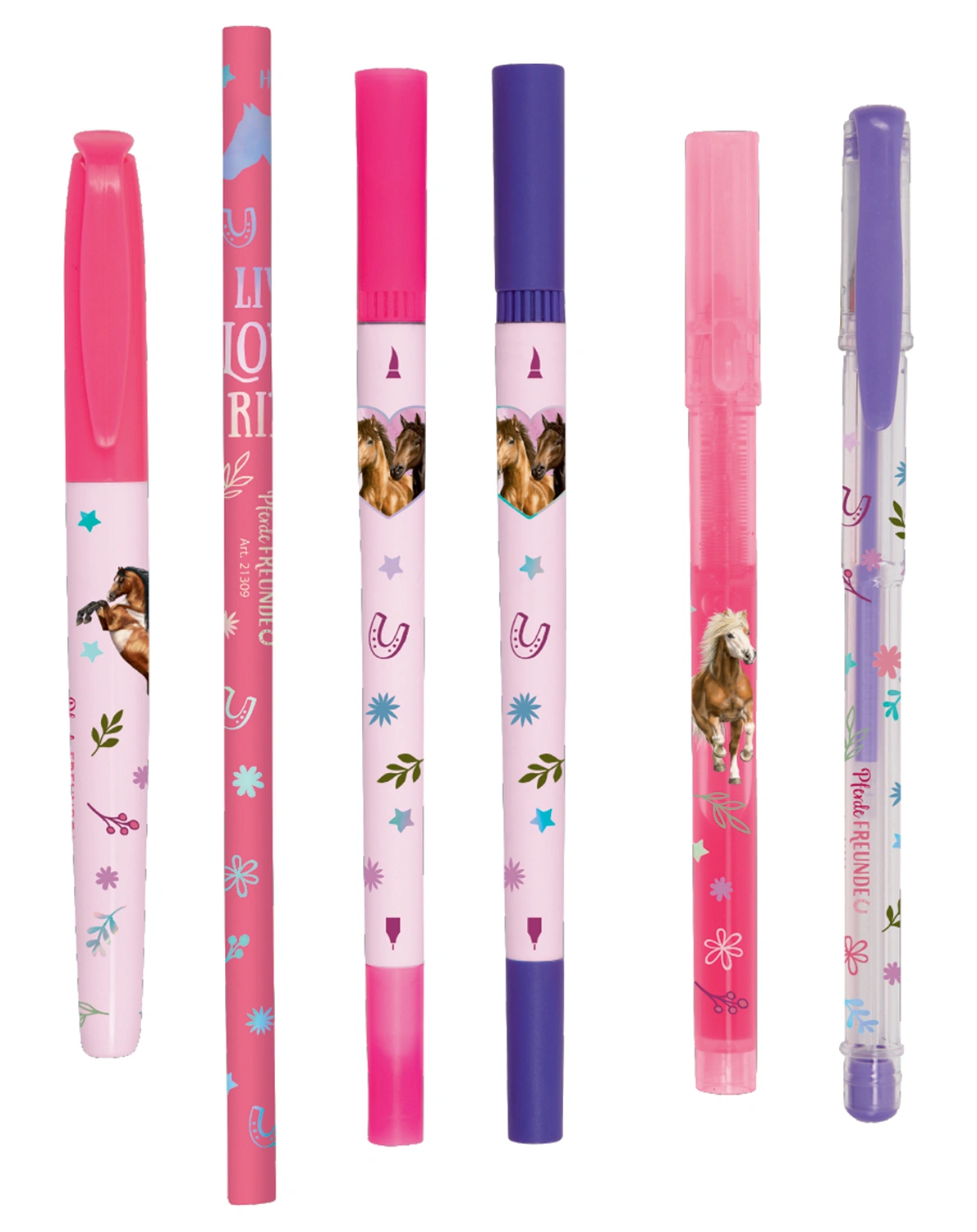 Kreativ-Stifte-Set PFERDEFREUNDE 6er Pack