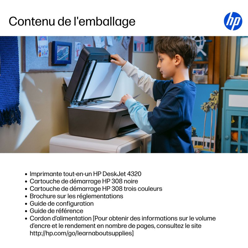 HP DeskJet 4320 Sans fil All-in-One Couleur Imprimante, Instant Ink