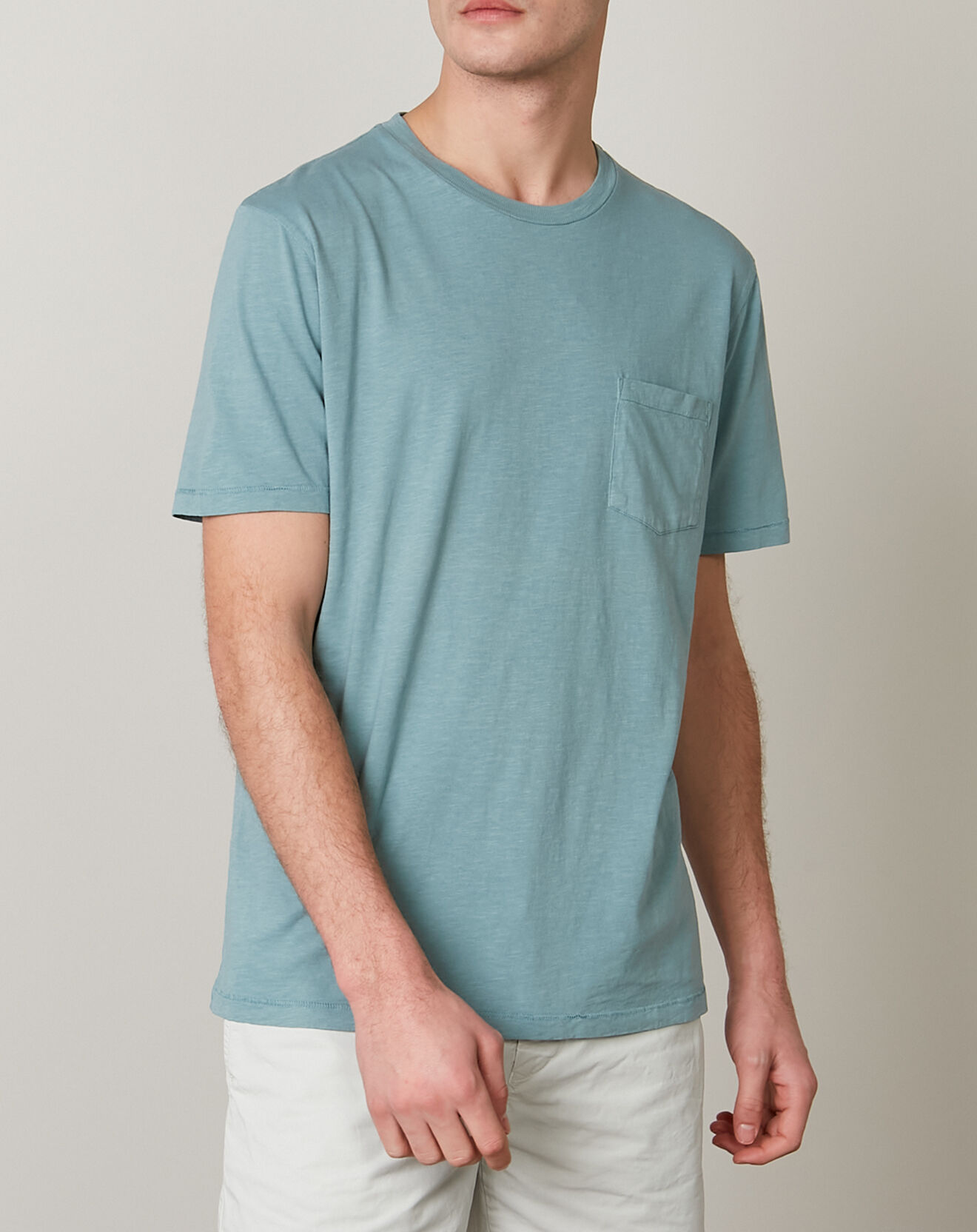 Hartford T-Shirt Pocket Crew oyster
