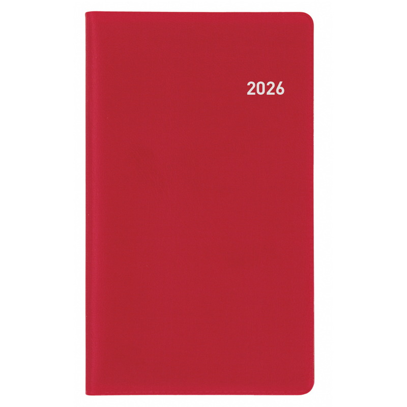 Biella Agenda 2026 Bern, 1 Woche / Seite, weinrot