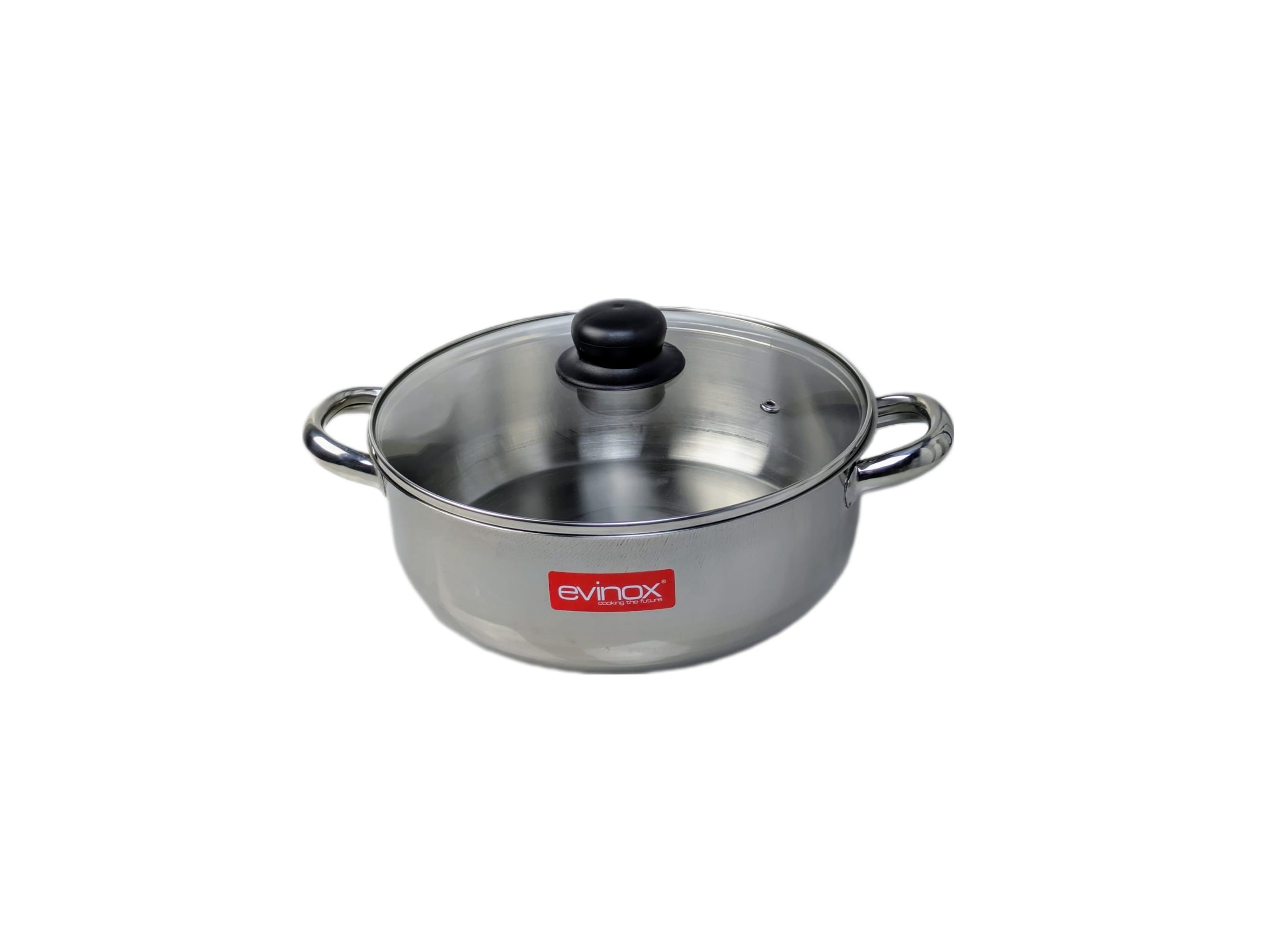 CAÇAROLA COM ASAS E TAMPA DE INDUÇÃO EVEM INOX EM INOX 20CM