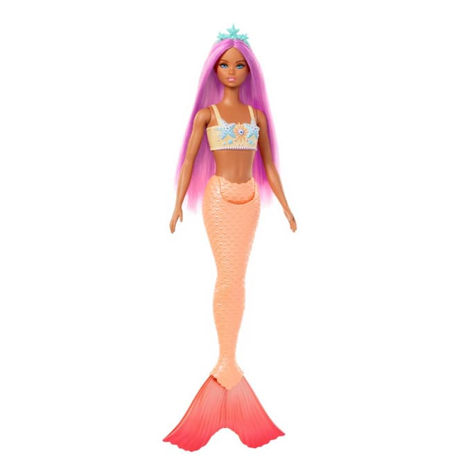 Barbie - Meerjungfrau Puppe - orangefarbene Schwanzflosse