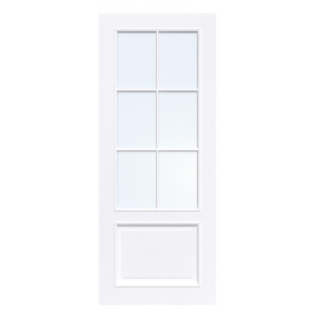 Arne & Bodil binnendeur ABT113 blank glas - extra wit afgelakt