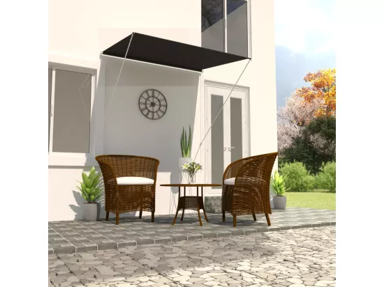 Auvent rétractable 150x150 cm Anthracite