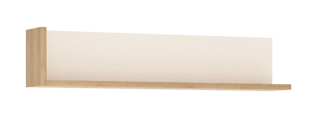 Wandpaneel Lyon Riviera Eiche-Optik/Weiß Hochglanz 120x25x20 cm