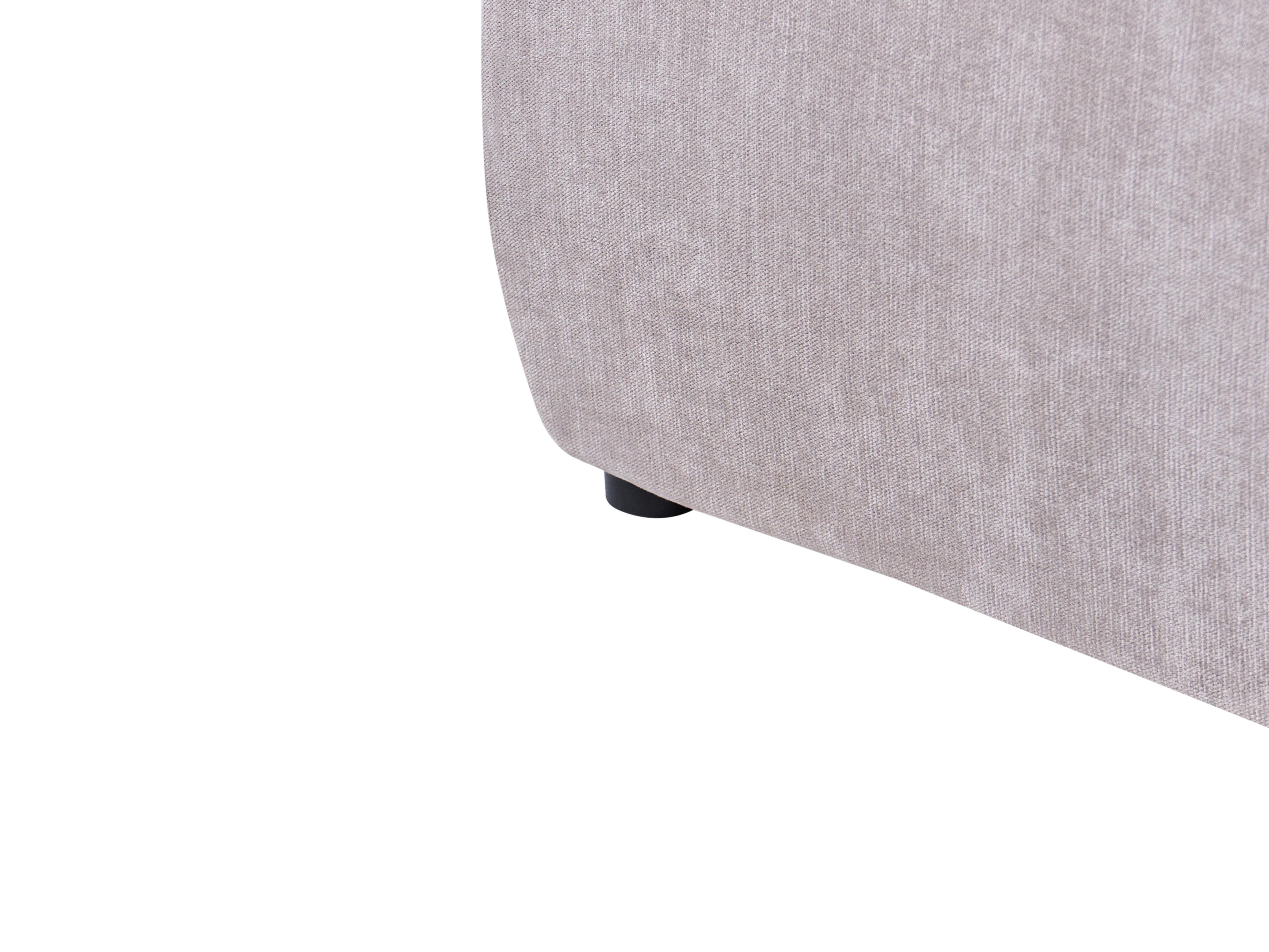 Bed met opbergruimte Chenille MOUZON 180 x 200 cm Taupe