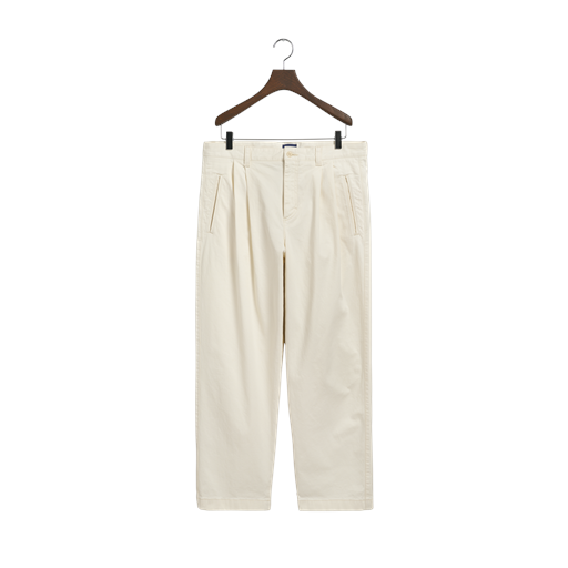 GANT Relaxed Chinobukser, Cream, 34