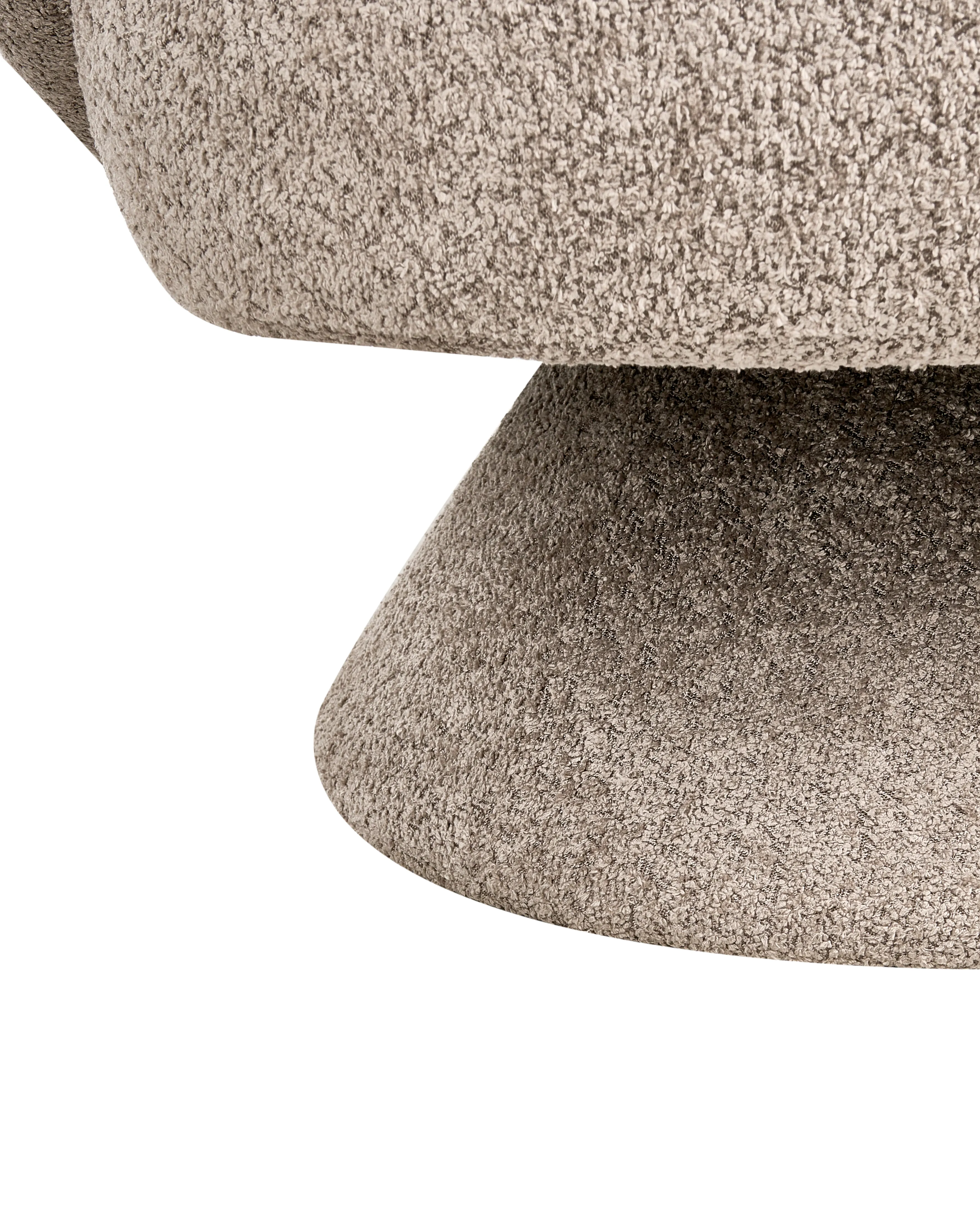 Draaifauteuil LIEKSA Bouclé Beige